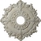 Ekena Millwork Riley Ceiling Medallion (Canopies up to 4 5/8"), 18"OD x 3 1/2"ID x 1 1/2"P, Pot of Cream Crackle CM18RLPCC - alternate 1
